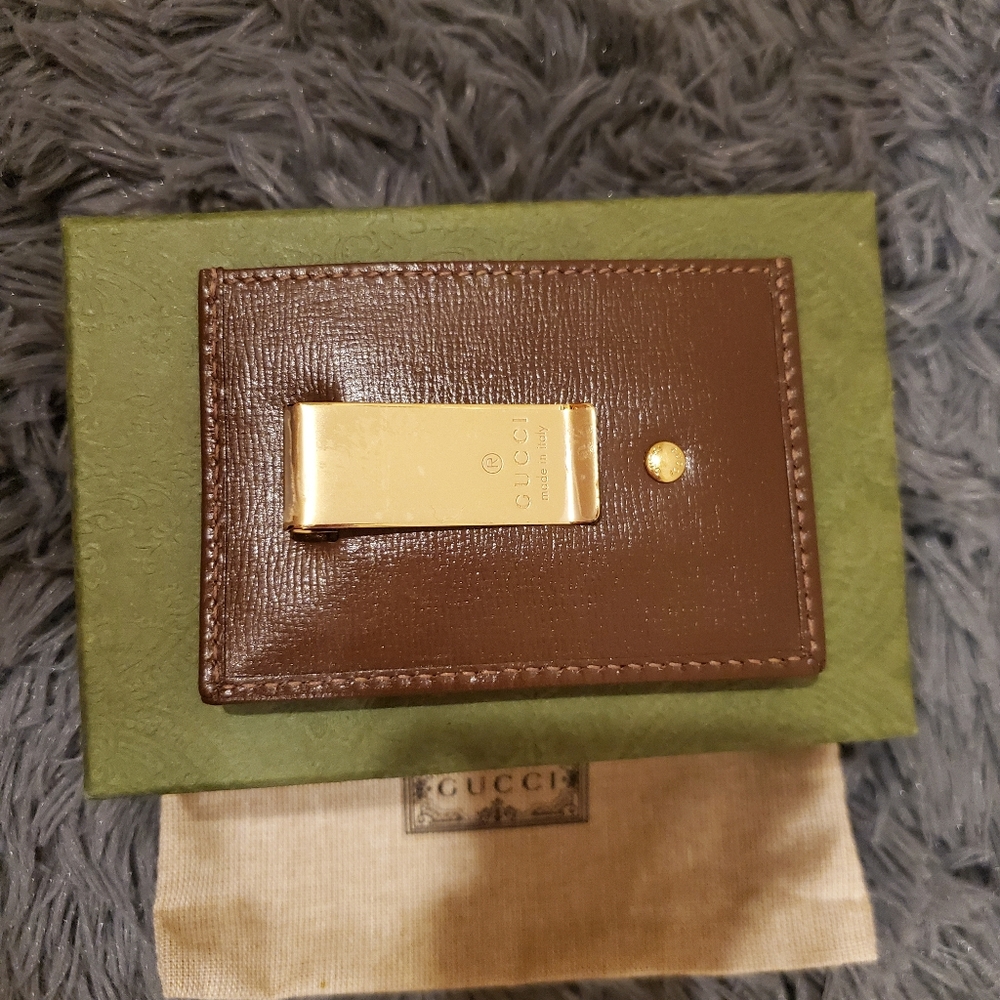 🛑SOLD‼️New- Gucci GG Supreme Money Clip Wallet - Picture 3 of 11